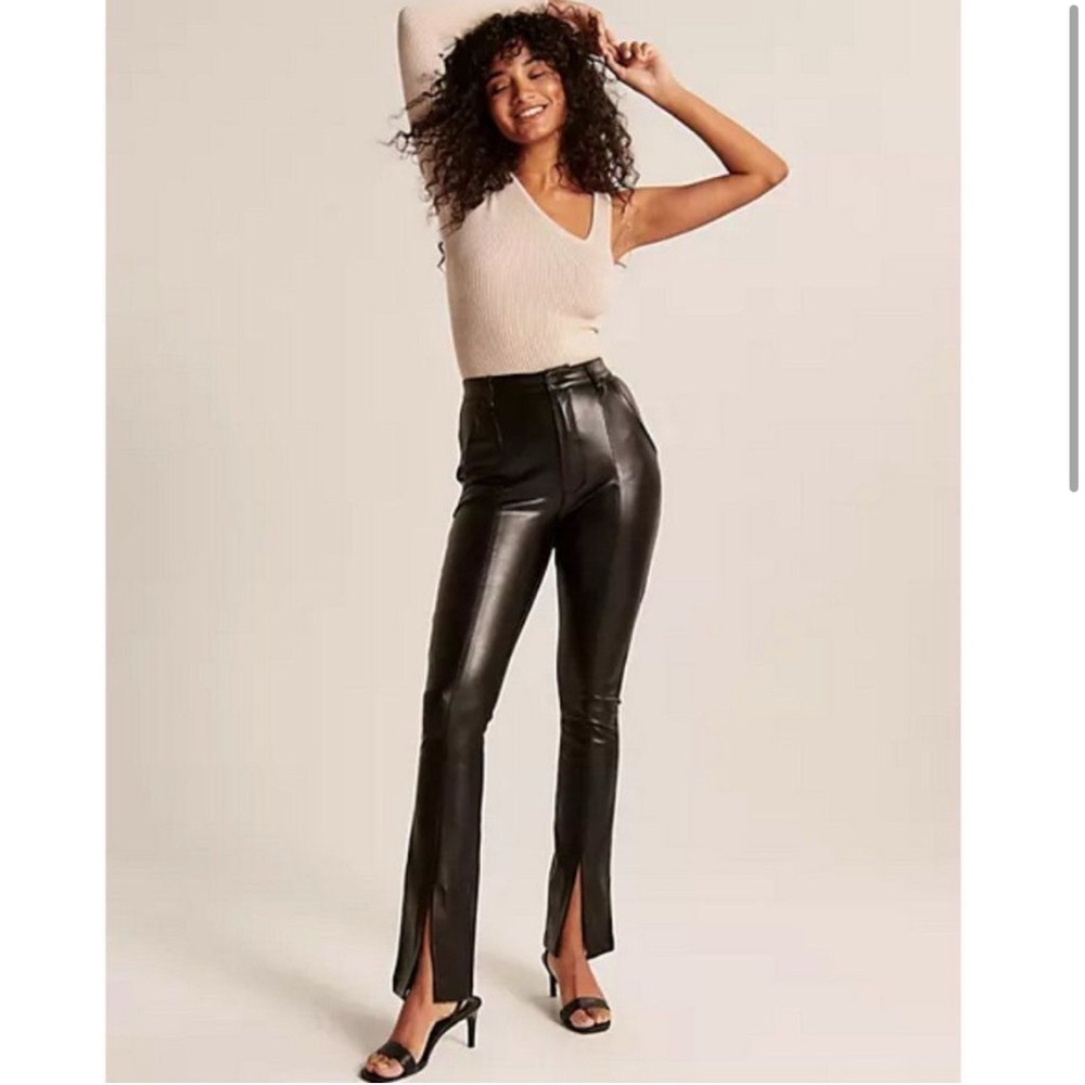 Abercrombie Faux Leather Pants in Curve Love Size 30